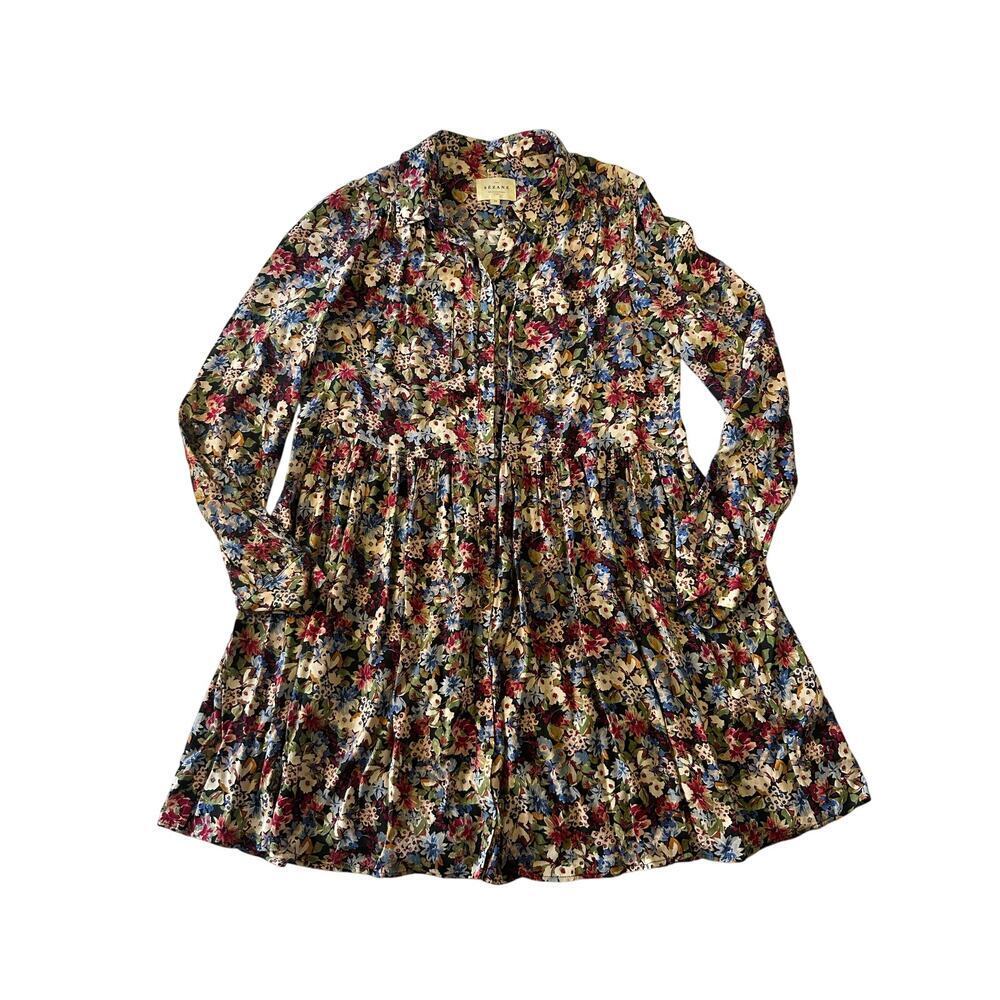 Sezane Leana Dress In Fall is Blooming Print Size 34 (S/XS)